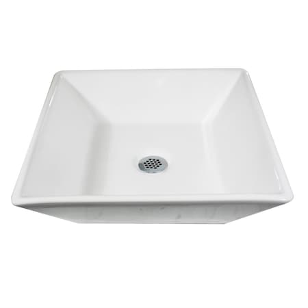Nantucket Sinks Square Tapered White Vessel Sink NSV109